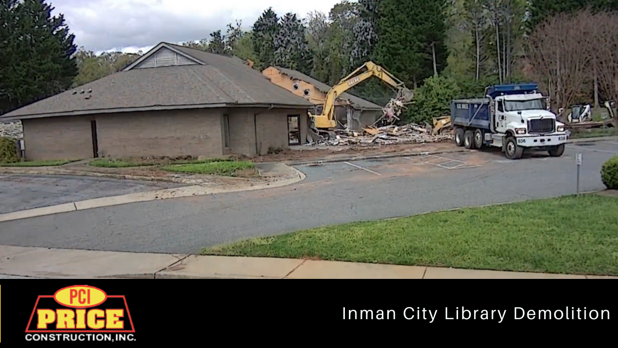 Inman Library Demolition | Price Constuction Inc.